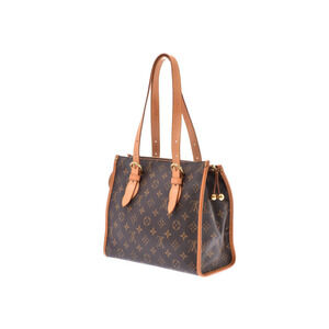 Louis Vuitton Handbag Leather Monogram Popincourt Brown